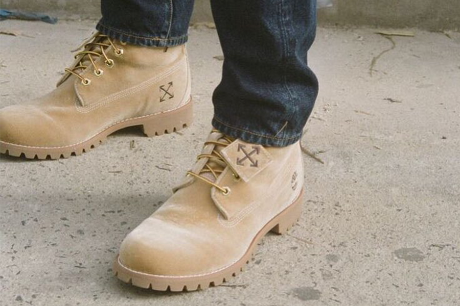 Off white Timberland boot by Virgil Abloh