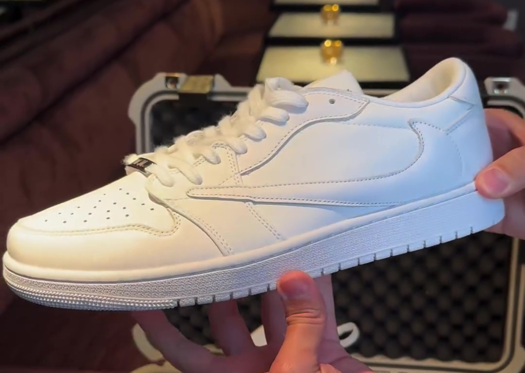 Travis Scott Jordan 1 Low White Party Shoe