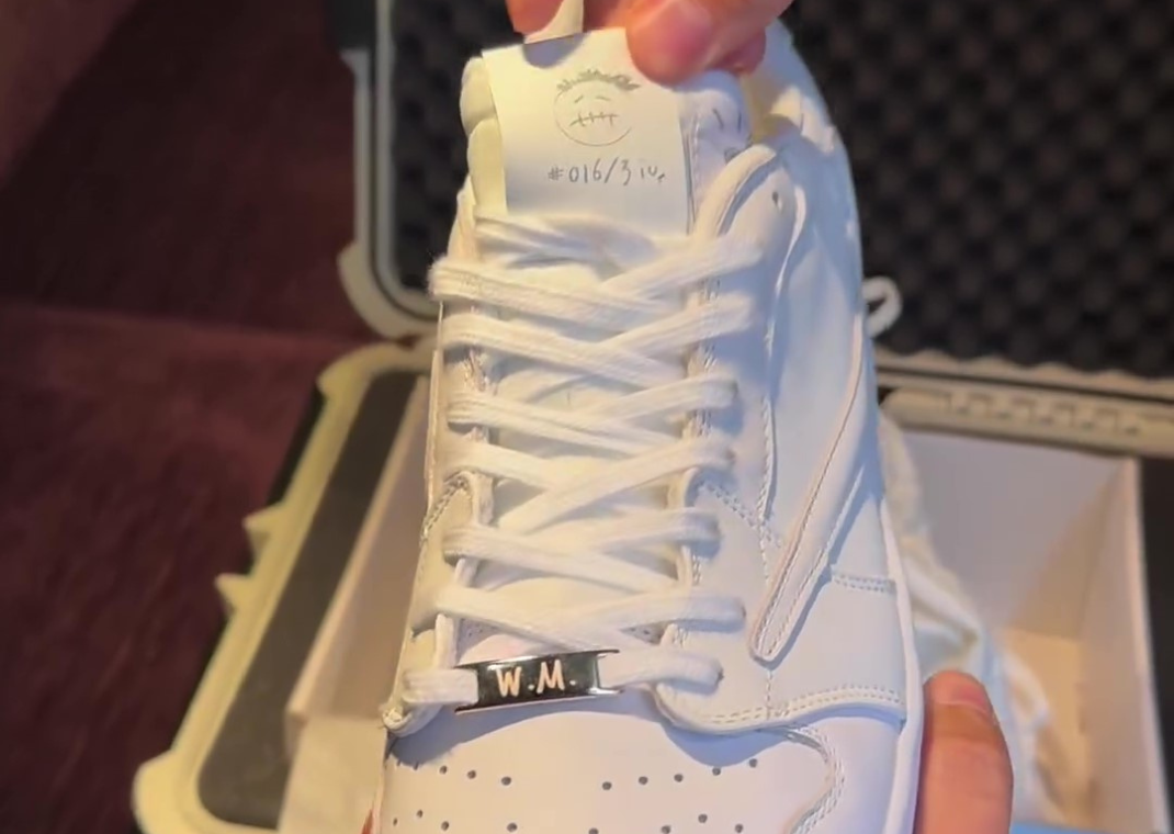 Travis Scott Jordan 1 Low White Party Durban