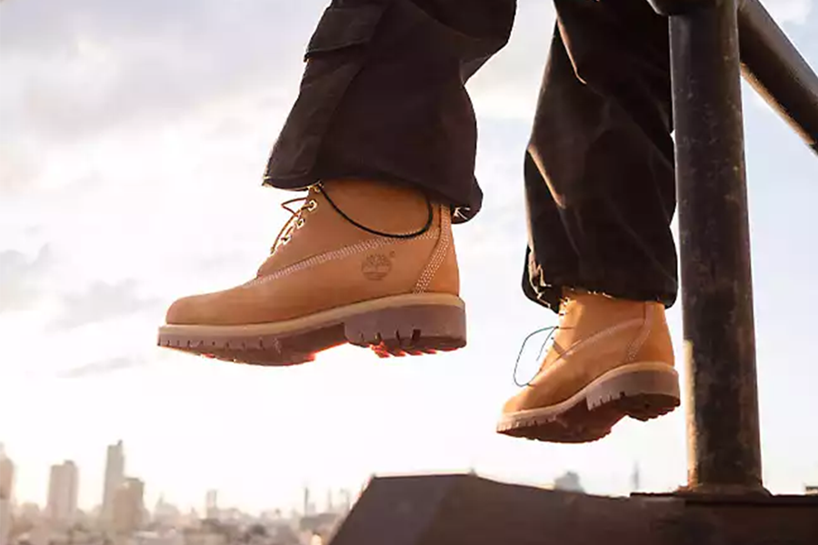 Timberland on foot 6 inch boots