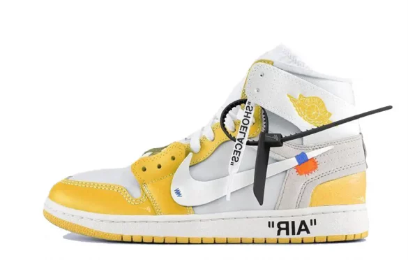 Off White Nike Air Jordan 1 Canary